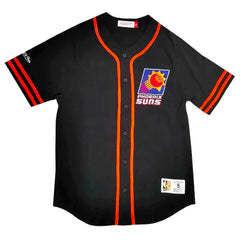 Mitchell & Ness Camicia Maniche Corte Nba Fashion Cotton Button Front Vintage Logo Suns Sport Mitchell & Ness Camicia Maniche Corte Nba Fashion Cotton Button Front Vintage Logo Suns Sport