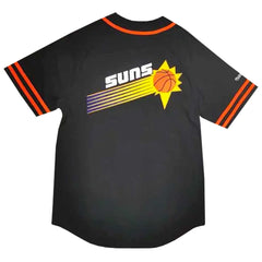Mitchell & Ness Camicia Maniche Corte Nba Fashion Cotton Button Front Vintage Logo Suns Sport Mitchell & Ness Camicia Maniche Corte Nba Fashion Cotton Button Front Vintage Logo Suns Sport