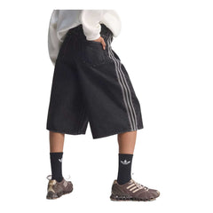Adidas Originals Bermuda Firebird Denim Donna Clothing Adidas Originals Bermuda Firebird Denim Donna Clothing