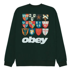 Obey Felpa Giro Rlx Fit Shields Extra Havy Clothing Obey Felpa Giro Rlx Fit Shields Extra Havy Clothing
