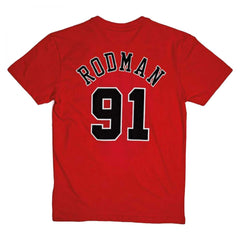Mitchell & Ness T-Shirt Name Number Rodman 91 Bulls Sport Mitchell & Ness T-Shirt Name Number Rodman 91 Bulls Sport