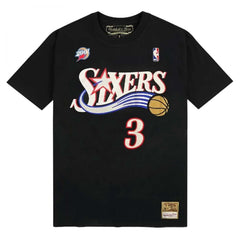 Mitchell & Ness T-Shirt Name Number Iverson 3 Sixers Sport Mitchell & Ness T-Shirt Name Number Iverson 3 Sixers Sport
