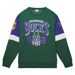 Mitchell & Ness Felpa Girocollo All Over Crew 3.0 Bucks Sport Mitchell & Ness Felpa Girocollo All Over Crew 3.0 Bucks Sport