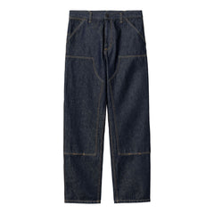 Carhartt Wip Pantaloni Double Knee In Denim Clothing