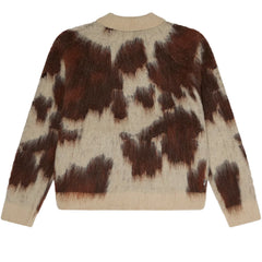 Obey Cardigan Zip Cow Pattern Clothing