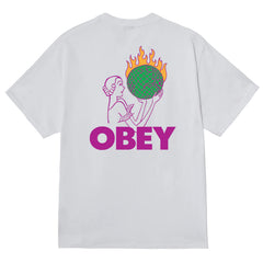 Obey T Shirt  World In Flames Clothing